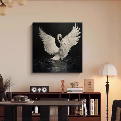 Cuadro Grulla Elegante Kuro - imagen 2