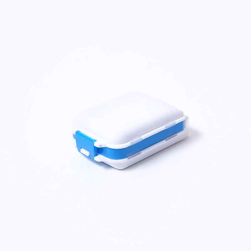 Pastillero Organizador Plegable Kuro - Azul y blanco