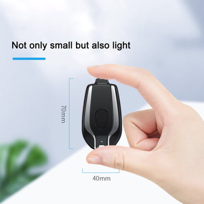 Mini Power Bank Llavero Kuro - Androide negro