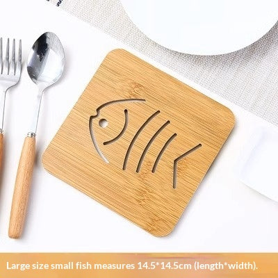 Posavasos de Madera Gato Kuro - Pez grande