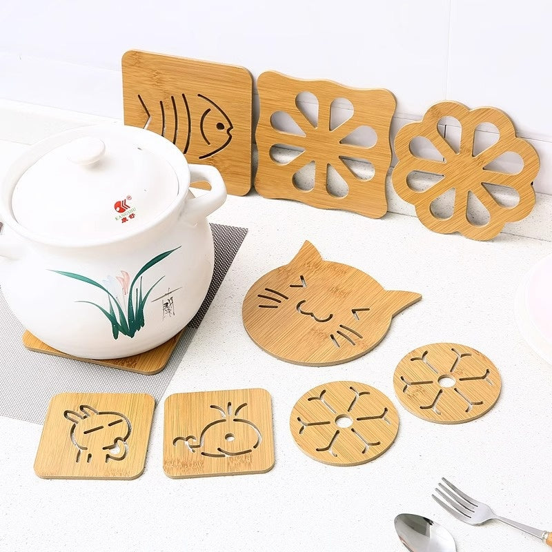 Posavasos de Madera Gato Kuro - imagen 1
