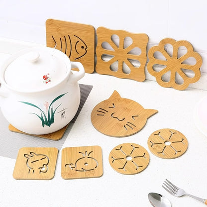 Posavasos de Madera Gato Kuro - imagen 1