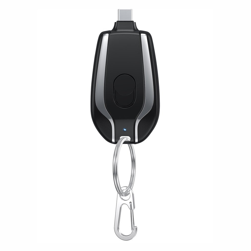 Mini Power Bank Llavero Kuro - Negro tipo c
