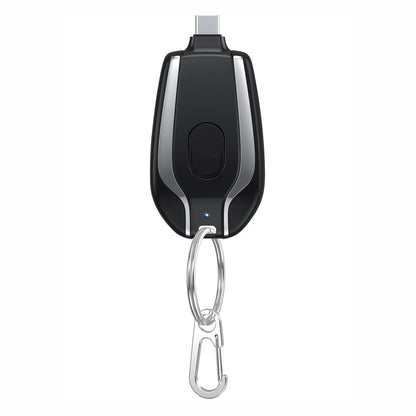 Mini Power Bank Llavero Kuro - Negro tipo c
