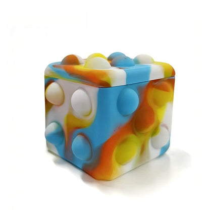 Cubo Antiestrés Burbujas Kuro - Blanco Azul Naranja