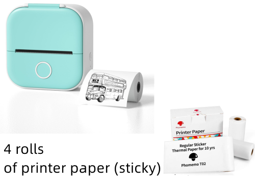 Mini Impresora Térmica Portátil Kuro - Todo verde ·