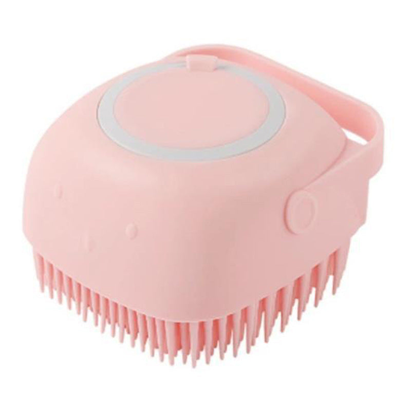 Guante de Baño y Masaje para Mascotas Kuro - Cuadrado rosa