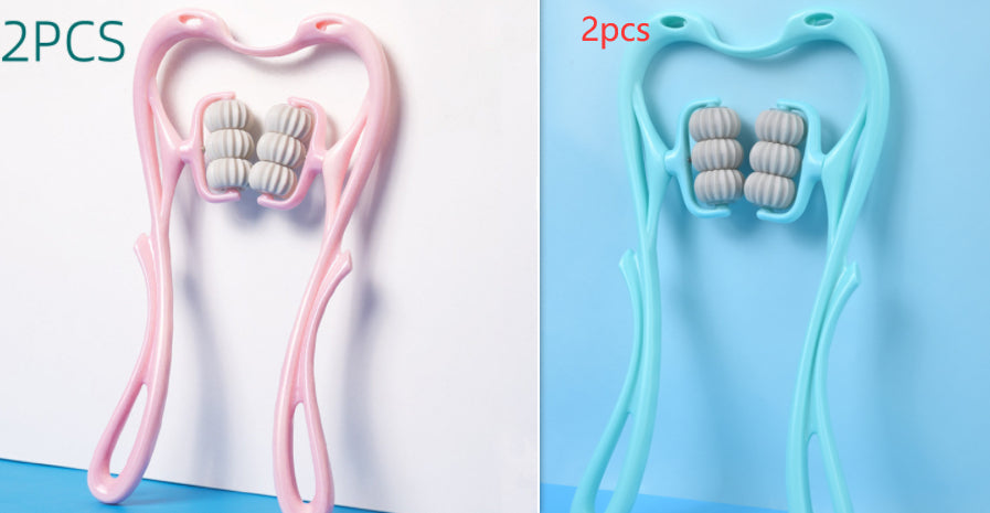 Masajeador de Cuello Manual de 6 Rodillos Kuro - Un juego de 2 uds.