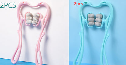 Masajeador de Cuello Manual de 6 Rodillos Kuro - Un juego de 2 uds.
