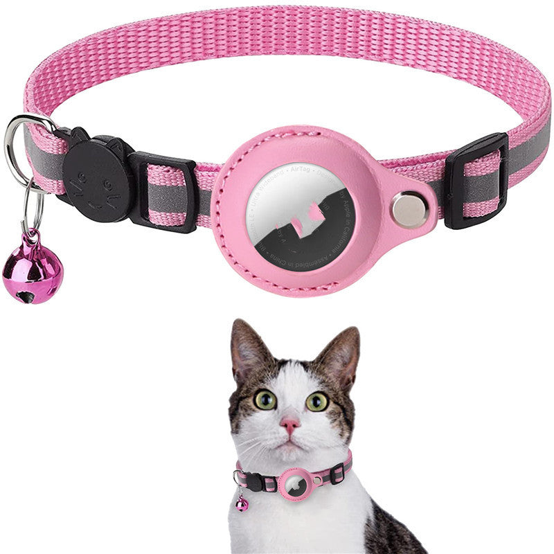 Collar Reflectante para AirTag Kuro - Rosa