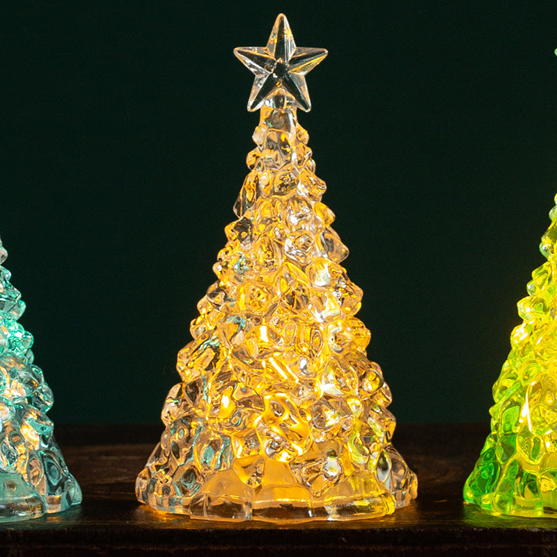 Árbol de Cristal Luminoso Kuro - Luz amarilla transparente