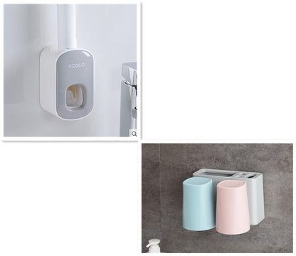 Dispensador de Pasta de Dientes Kuro - Copas dobles grises