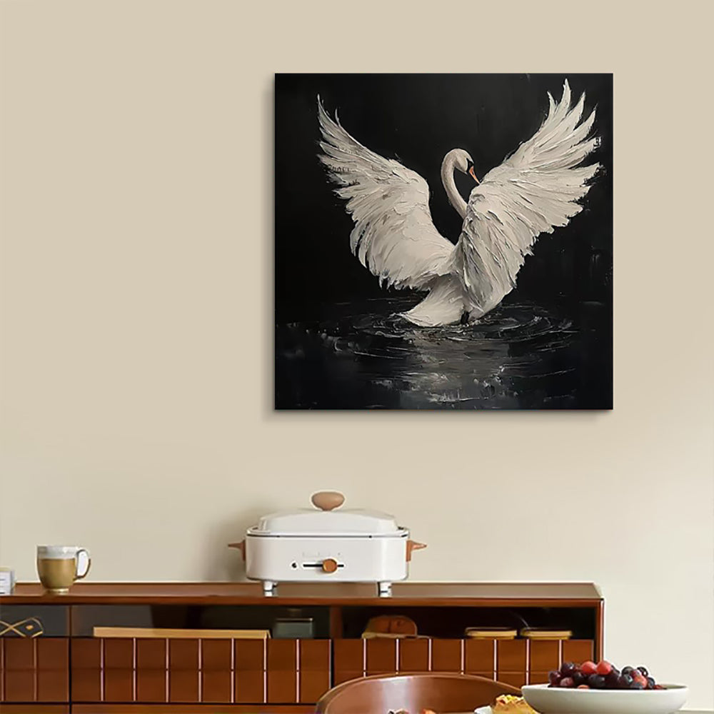 Cuadro Grulla Elegante Kuro - imagen 6
