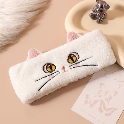 Diadema de Gato para el Cuidado Facial Kuro - Blanco