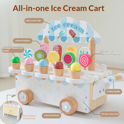Carrito de Helados de Madera Kuro - imagen 1