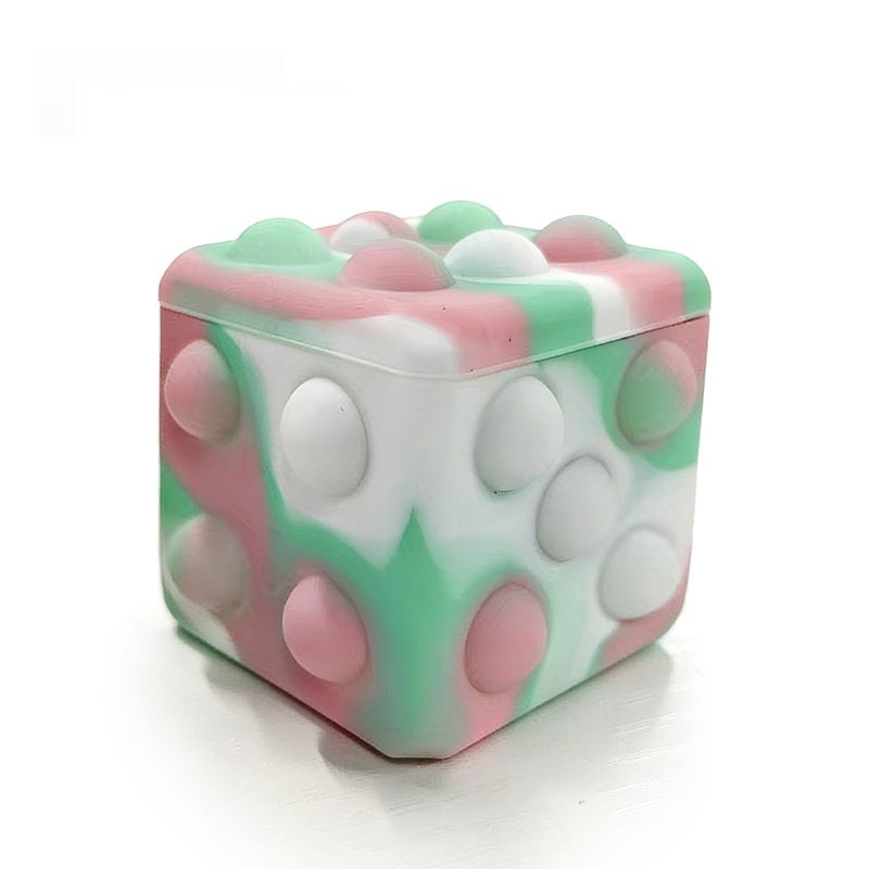 Cubo Antiestrés Burbujas Kuro - Blanco Verde Rosa