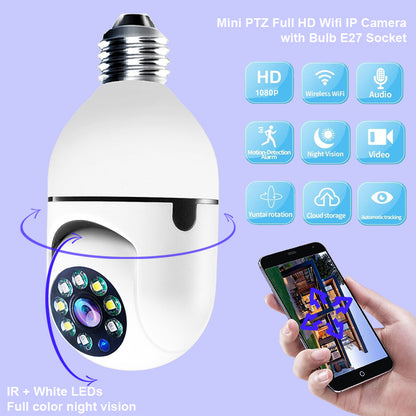 Cámara WiFi Bombilla 360 Kuro - 2 millones de píxeles doble luz inglés 1080P