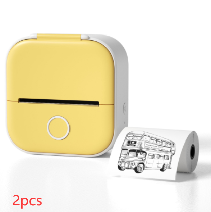 Mini Impresora Térmica Portátil Kuro - Amarillo 2 piezas