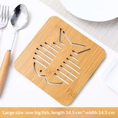 Posavasos de Madera Gato Kuro - Gran pez grande
