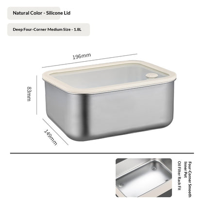 Tarros Herméticos de Acero Inox Kuro - 1800ML