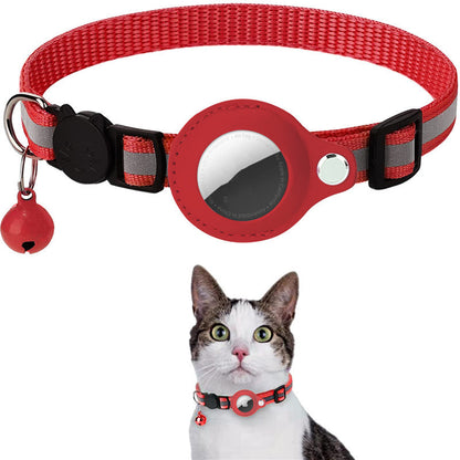 Collar Reflectante para AirTag Kuro - Rojo