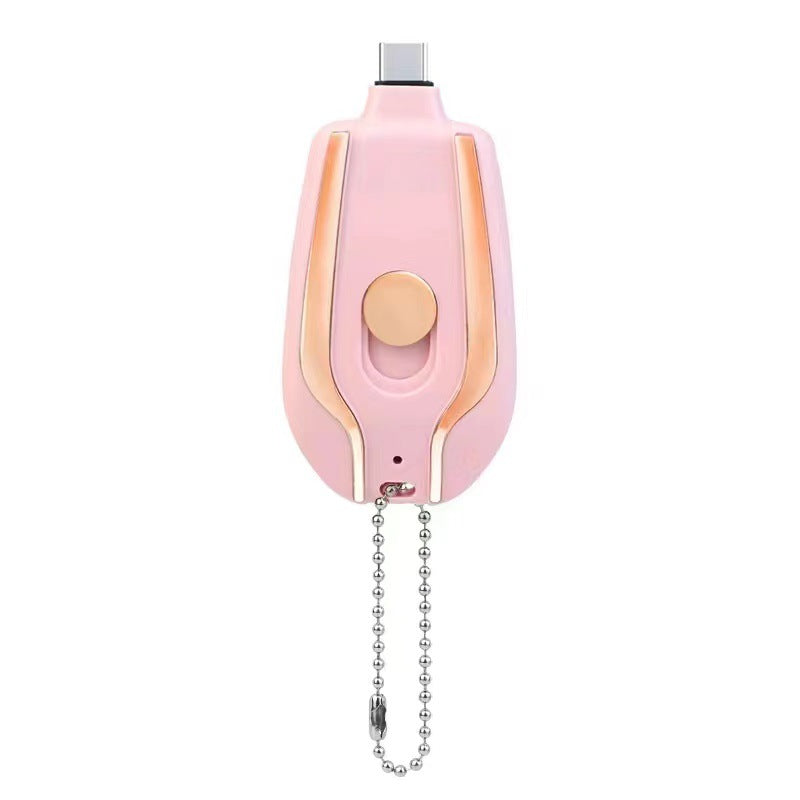 Mini Power Bank Llavero Kuro - Rosa oscuro para iPhone