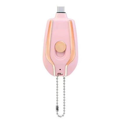 Mini Power Bank Llavero Kuro - Rosa oscuro para iPhone