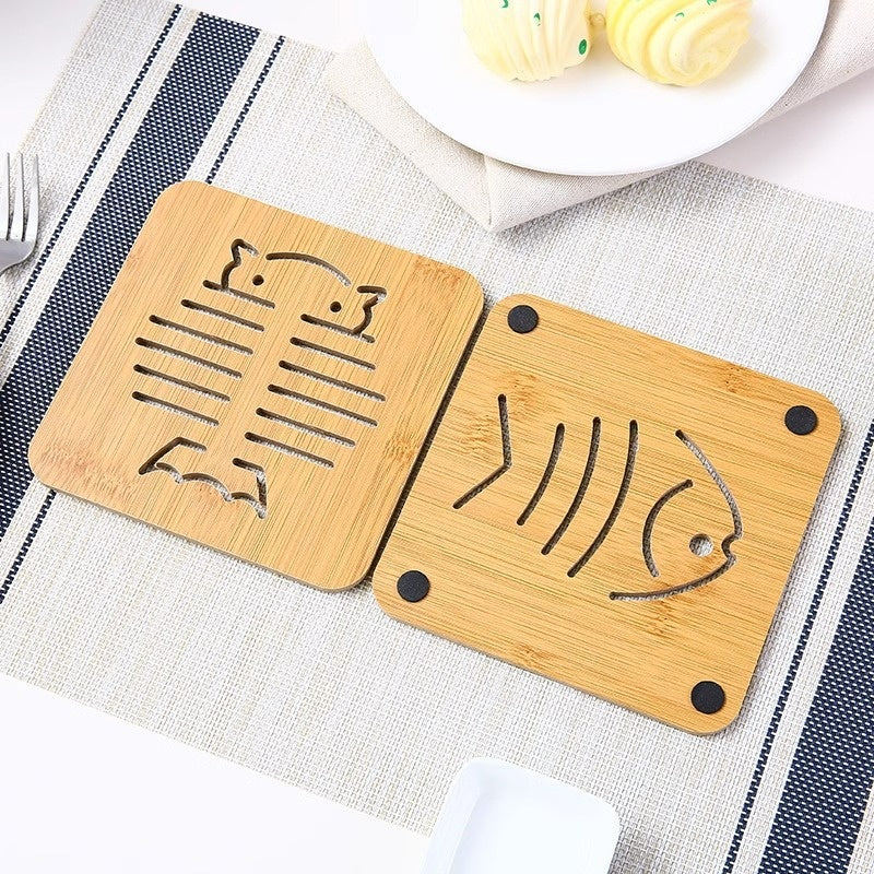 Posavasos de Madera Gato Kuro - imagen 7