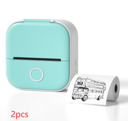 Mini Impresora Térmica Portátil Kuro - Todo verde 2 piezas