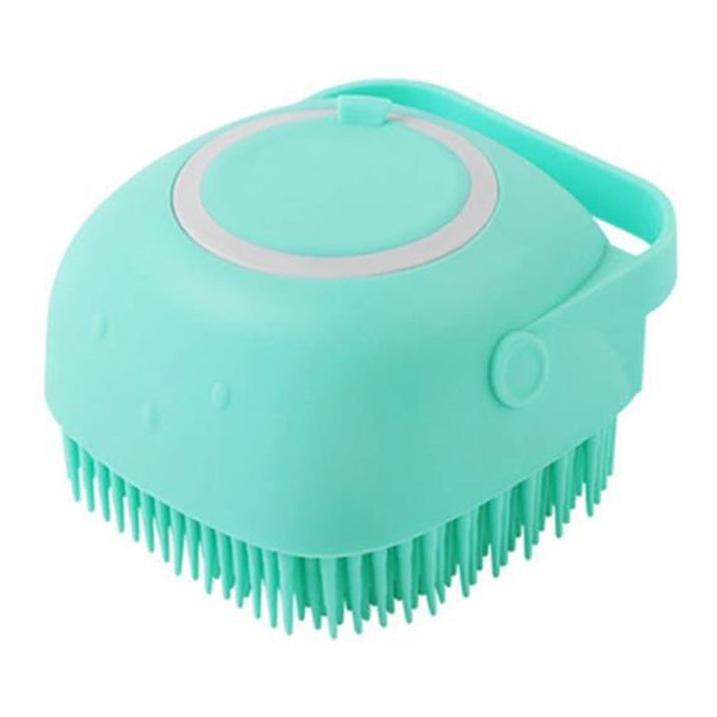Guante de Baño y Masaje para Mascotas Kuro - Cuadrado verde