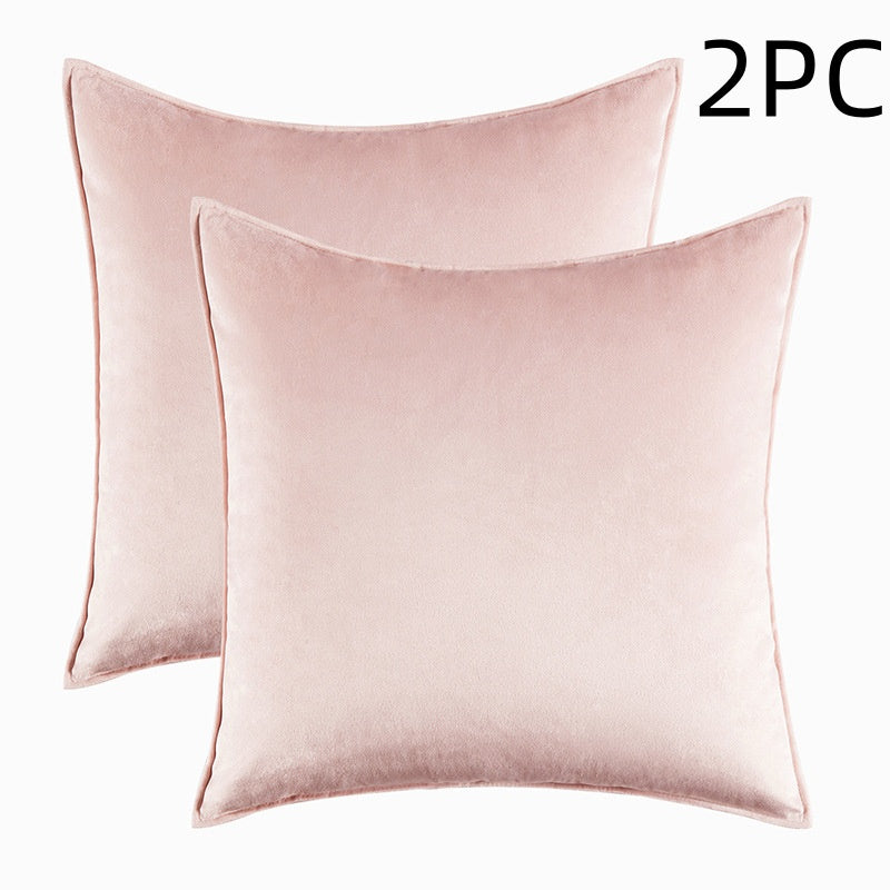 Funda de Cojín de Terciopelo Rosa Kuro - imagen 1