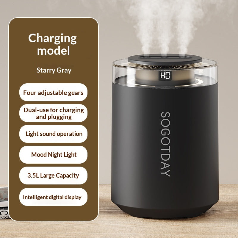 Humidificador Grande 3.5L Doble Niebla Kuro - imagen 7