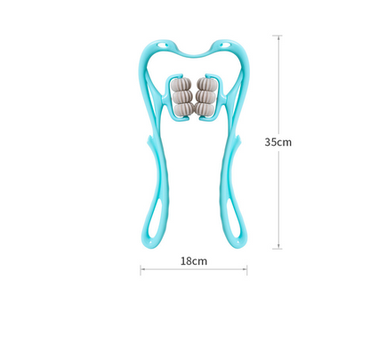 Masajeador de Cuello Manual de 6 Rodillos Kuro