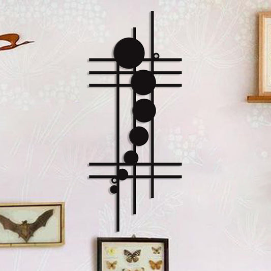 Decoración de Pared Metal Geométrico Kuro - imagen 1