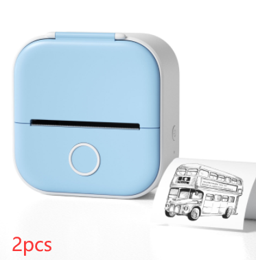 Mini Impresora Térmica Portátil Kuro - Azul 2 piezas