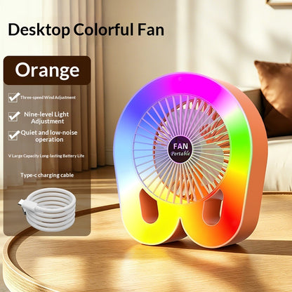 Ventilador RGB Ambiente Kuro - Naranja