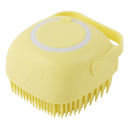Guante de Baño y Masaje para Mascotas Kuro - Cuadrado amarillo