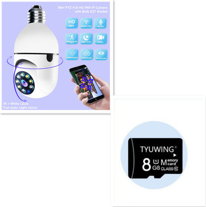 Cámara WiFi Bombilla 360 Kuro - Conjunto 8G de doble luz de 2 millones de píxeles