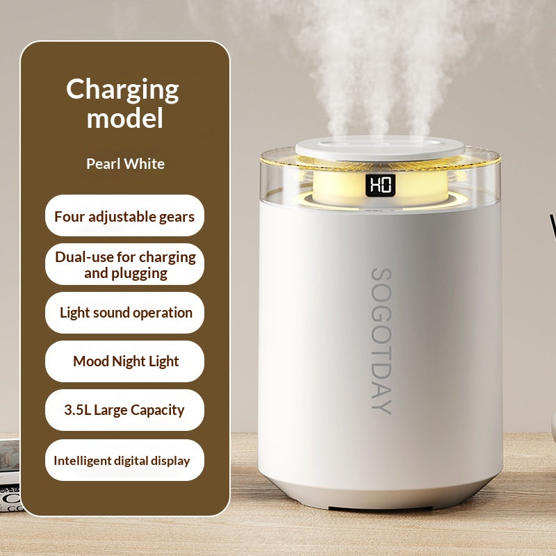 Humidificador Grande 3.5L Doble Niebla Kuro - imagen 3