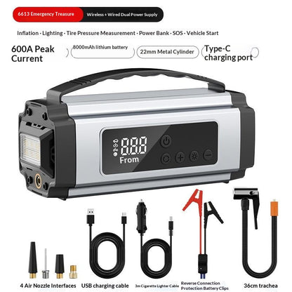 Arrancador de Coche 3-en-1 Kuro - Cable de CC de 8000 mAh