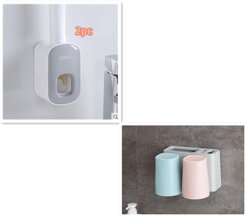 Dispensador de Pasta de Dientes Kuro - Tazas dobles Grey2PC