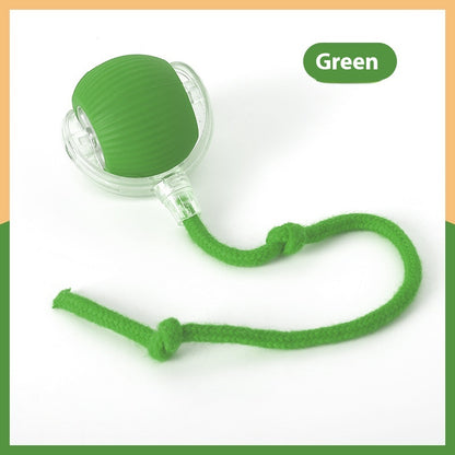 Bola Interactiva para Gatos Kuro - Con Cuerda Estilo Verde