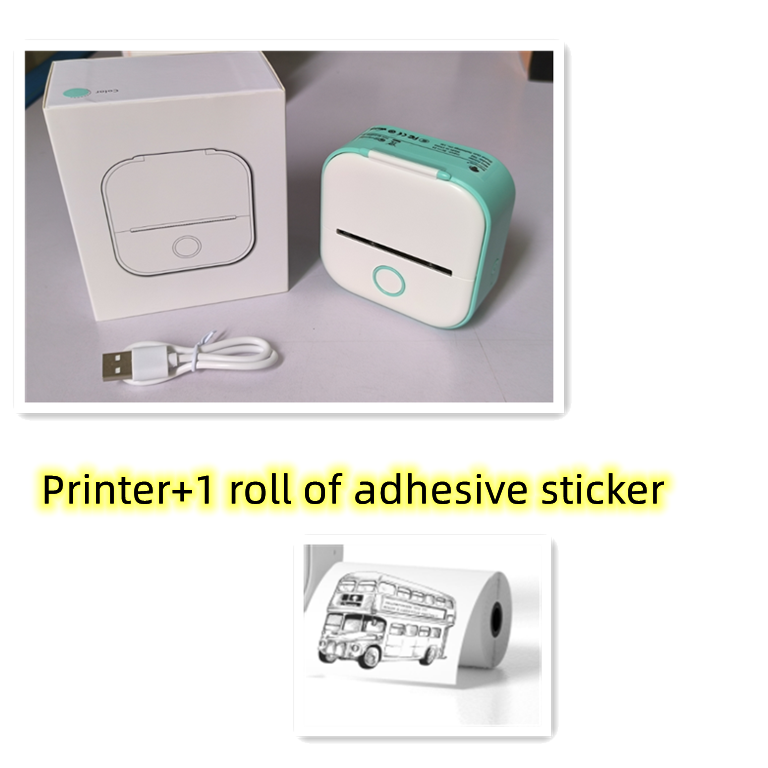 Mini Impresora Térmica Portátil Kuro - Verde