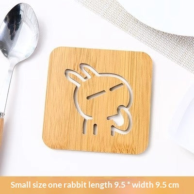 Posavasos de Madera Gato Kuro - Conejo de tamaño pequeño