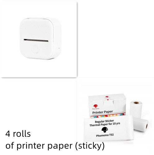 Mini Impresora Térmica Portátil Kuro - Conjunto blanco