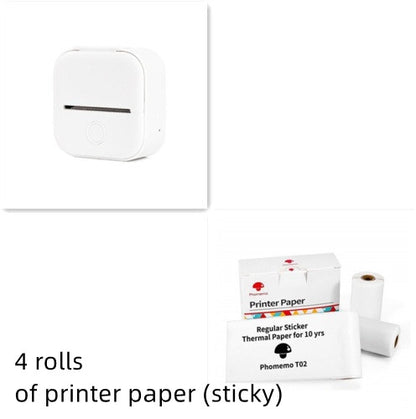 Mini Impresora Térmica Portátil Kuro - Conjunto blanco