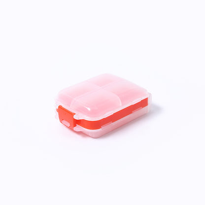 Pastillero Organizador Plegable Kuro - Funda transparente naranja