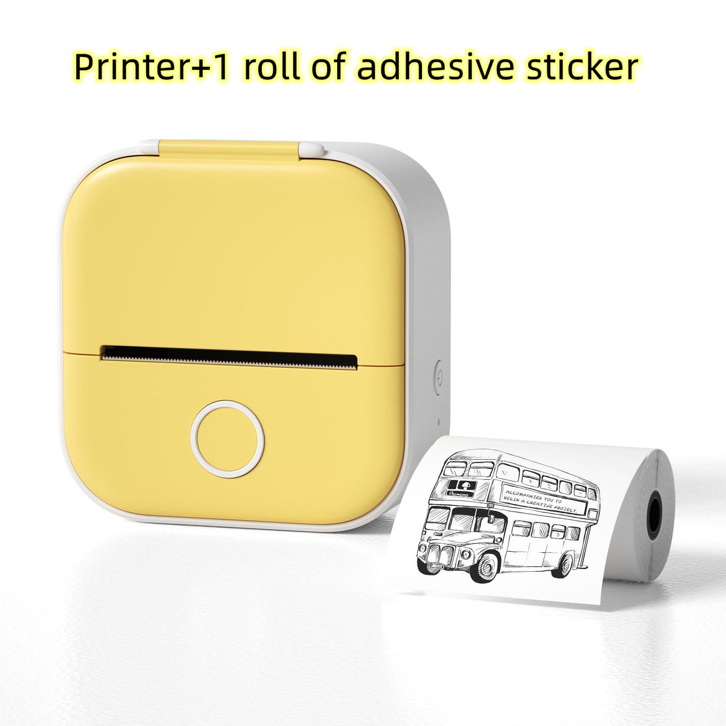 Mini Impresora Térmica Portátil Kuro - Amarillo