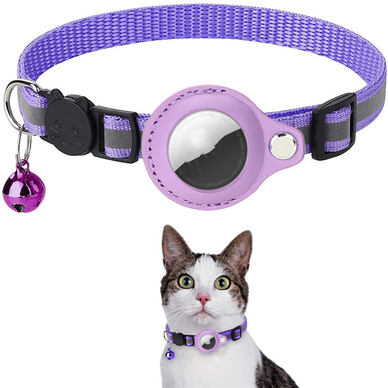 Collar Reflectante para AirTag Kuro - Púrpura
